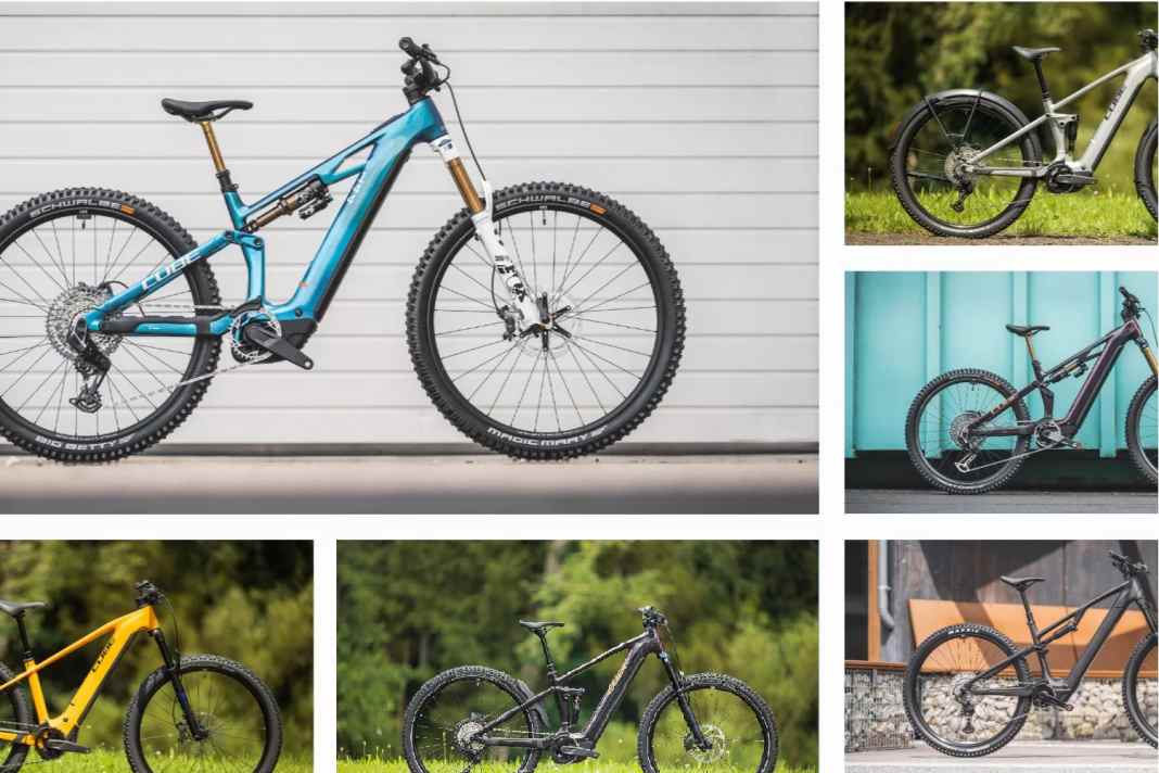 Vom Hardtail, über 120 und 140 Millimeter Federweg, bis hin zum 170er-E-Enduro: Die Palette der Cube-E-Mountainbikes 2025 hat für alle etwas zu bieten.