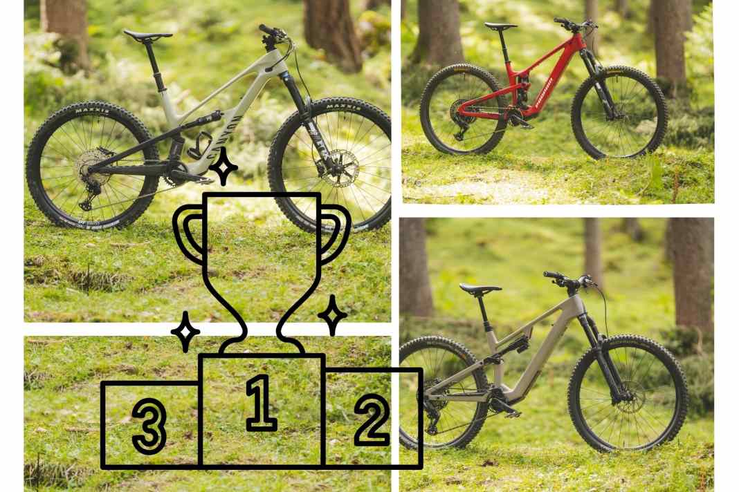 Unsere Top 3 Light-E-MTBs in der Einstiegsklasse kommen von Canyon, Rose und Propain.