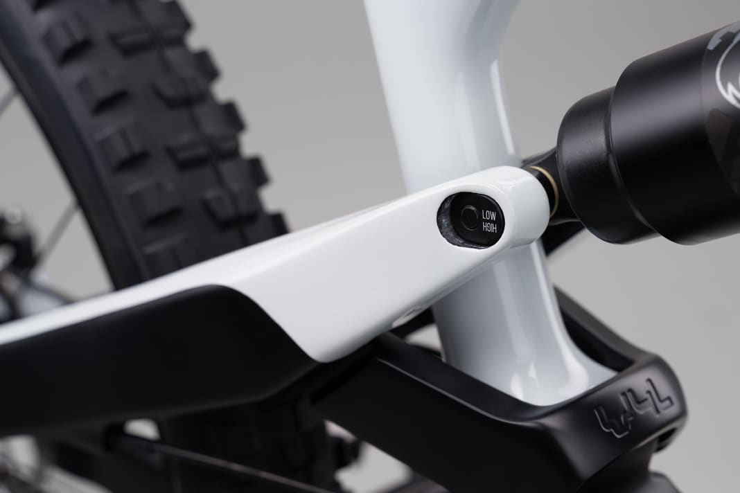 "A flip chip on the shock mount to control the suspension travel more linearly or progressively makes perfect sense," says Intense designer Thomas Harter.