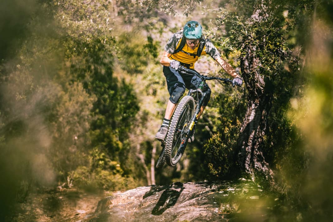 Egal, ob in der Luft oder auf dem Trail: Die Downhill-Performance des Deviate Claymore konnte die gesamte Testcrew von Anfang an begeistern.