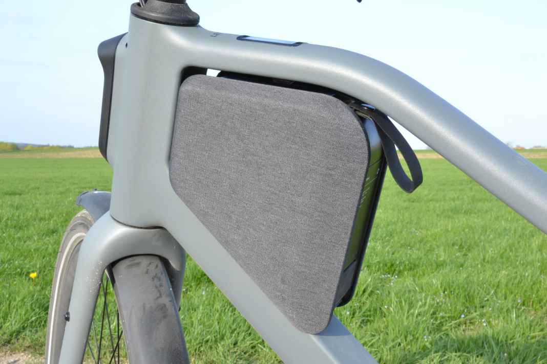 Der E-Bike-Akku ist abnehmbar - was schon praktisch ist.