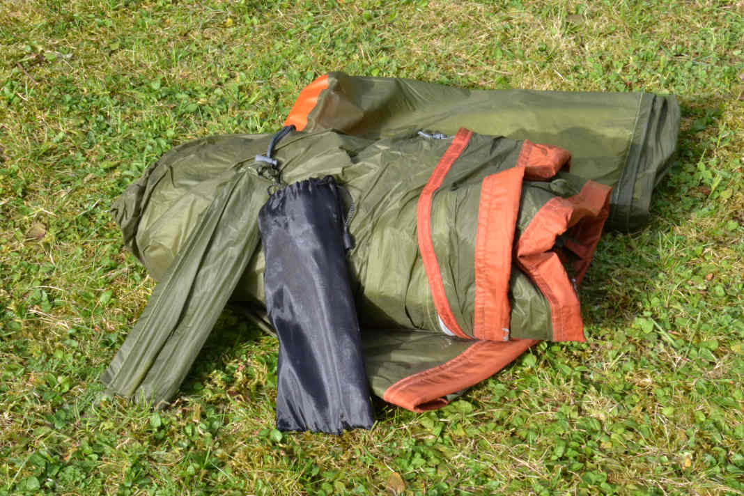 Keine Zeltstangen? Richtig, beim Vango F10 Helium UL Air Zelt wird stattdessen gepumpt.