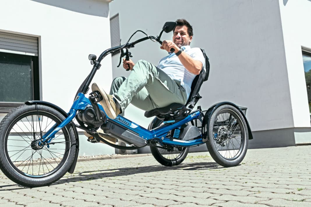 Hier ist alles speziell, z. B. der Sitz: Beim Premium-Meshsitz des HPV Delta sind Neigung von Lehne und sogar Sitzfläche separat verstellbar.