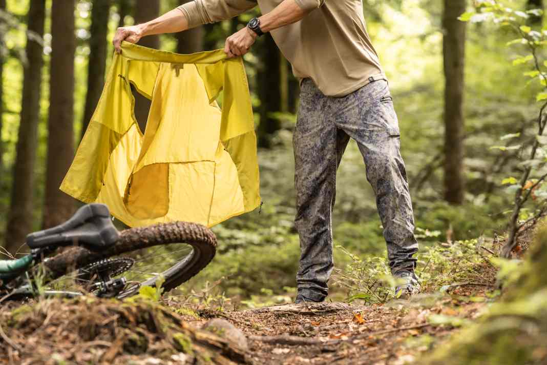 The Trail Craft waistcoat and the Dirt Craft bike trousers in their natural habitat.