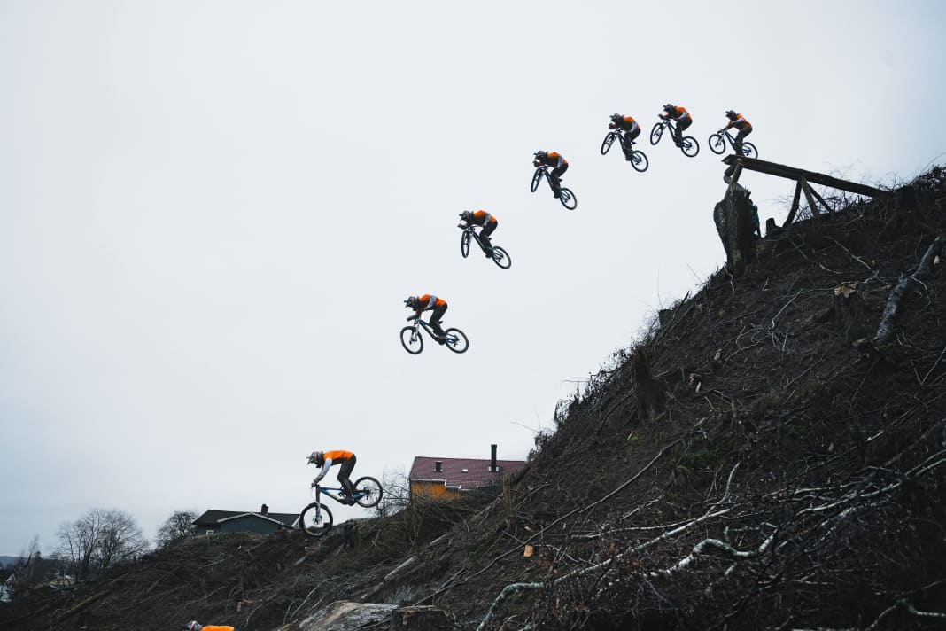 Big thing: Brage Vestavik on the monster drop. In 2021, Brage won the hearts of freeride fans with his X Games edit, but "only" came second. | Blur Media