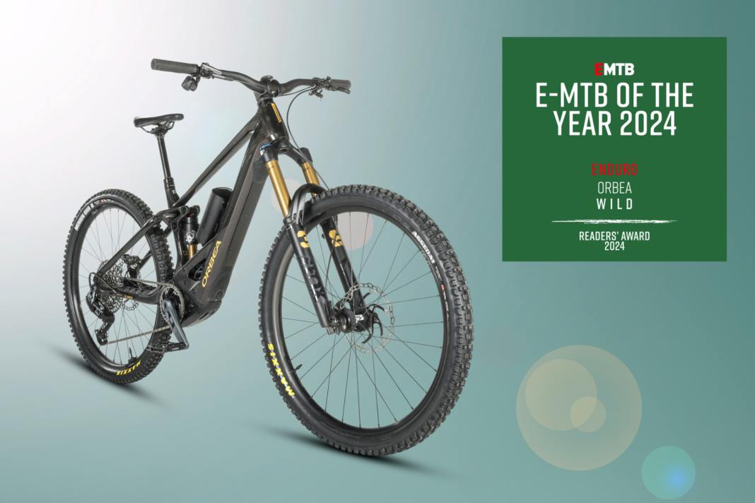 Mit seiner starken Kombination aus Gewicht, Handling-Präzision und Abfahrtsstärke sichert sich das Orbea Wild hauchdünn den Sieg der Leserwahl zum E-MTB of the Year in der Kategorie Enduro.