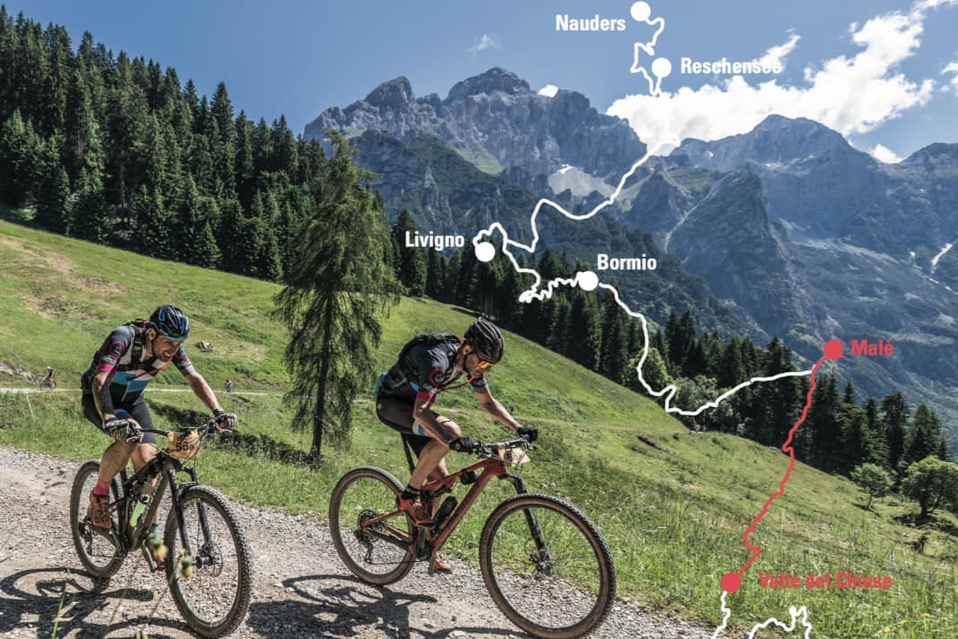 Stage 5 of the anniversary route leads from Malè to Valle del Chiese.