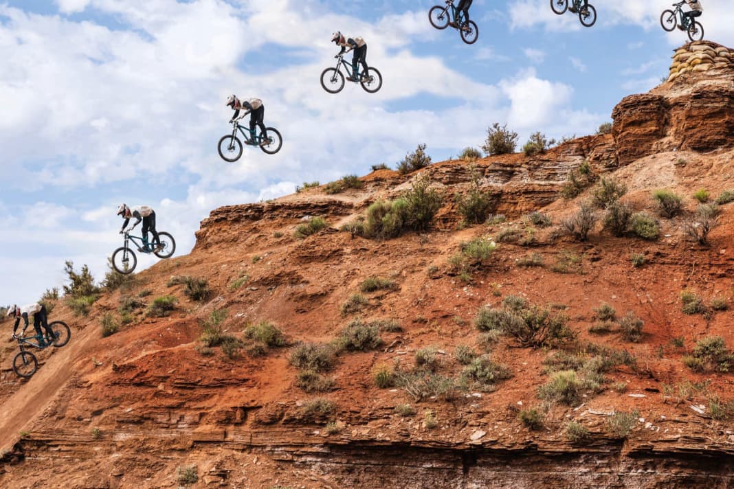 Überlandflug: Clemens Kaudela springt den größten Sprung in Utah. Er hat ihn Minister getauft. Höhenunterschied: 15,6 Meter.