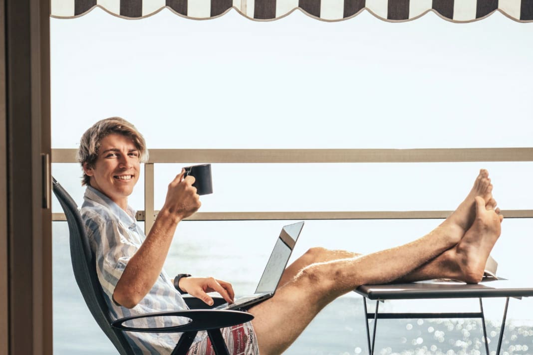 "I won't give you any figures. But I have so much money that I don't have to worry and can live my dream," says Fabio Wibmer.