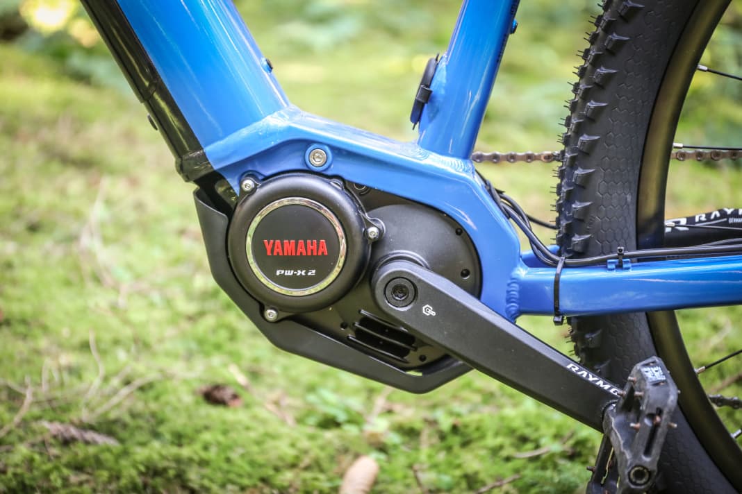 Yamaha's tried-and-tested PW-X2 pushes powerfully, even if the rider only pedals moderately.
