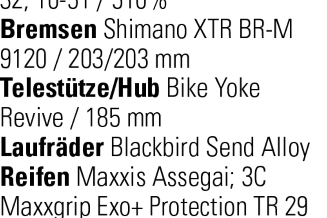 Die Ausstattung des Ibis HD6.