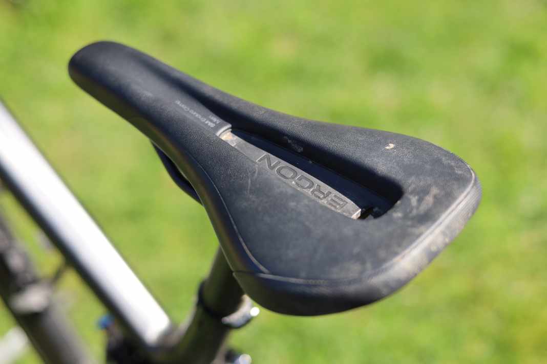 The right saddle width can make the difference between comfort and pain on a mountain bike.