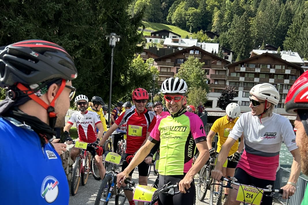 Starting together with Christoph Sauser: a childhood dream come true for many.