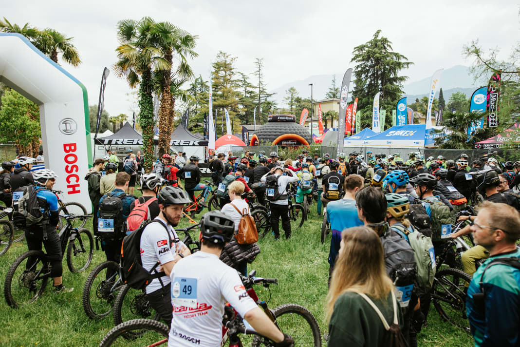 An Tag 3 des BIKE Festivals stand morgens ab 8 Uhr der Start der Bosch E-MTB Challenge auf dem Programm vieler Bikerinnen und Biker.