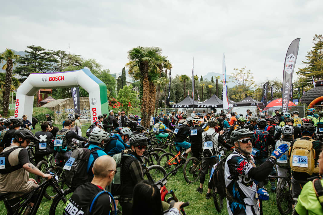 Über 200 Biker gingen in den verschiedenen Wertungen der Bosch E-MTB-Challenge an den Start.