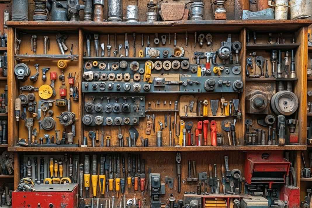 Oha, was ist das denn für ein Fantasie-Werkzeug, was die KI hier generiert hat? Nein, so viel Zeugs brauchen wir Biker glücklicherweise nicht unbedingt. Foto: Midjourney / Klambt (KI)