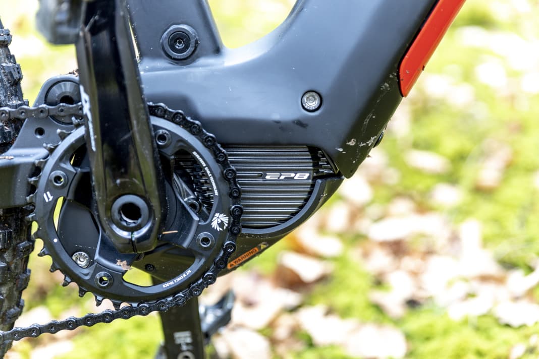 The Liteville is fitted with the new Shimano EP801.
