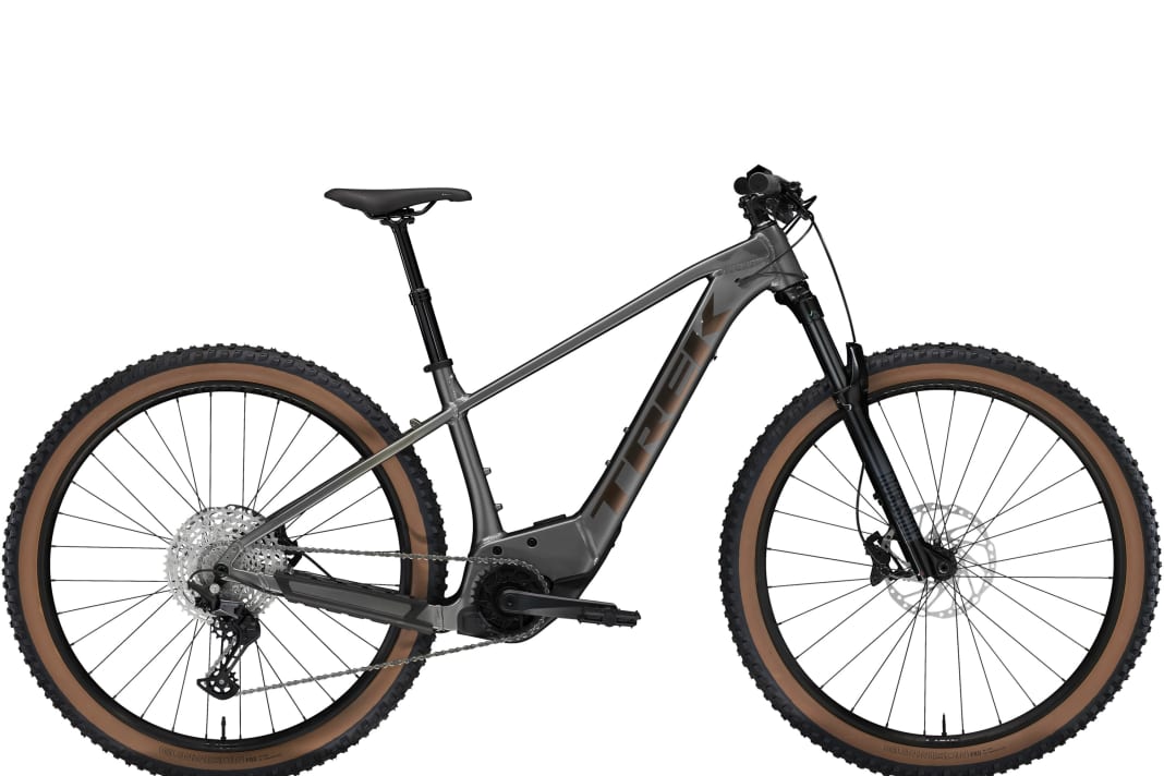 Trek Marlin+ 8, silber, 3299 Euro.