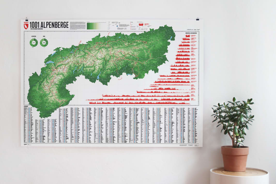 A hot gift tip for Alpine fans: 1001 Alpine mountains and 20 hiking trails.