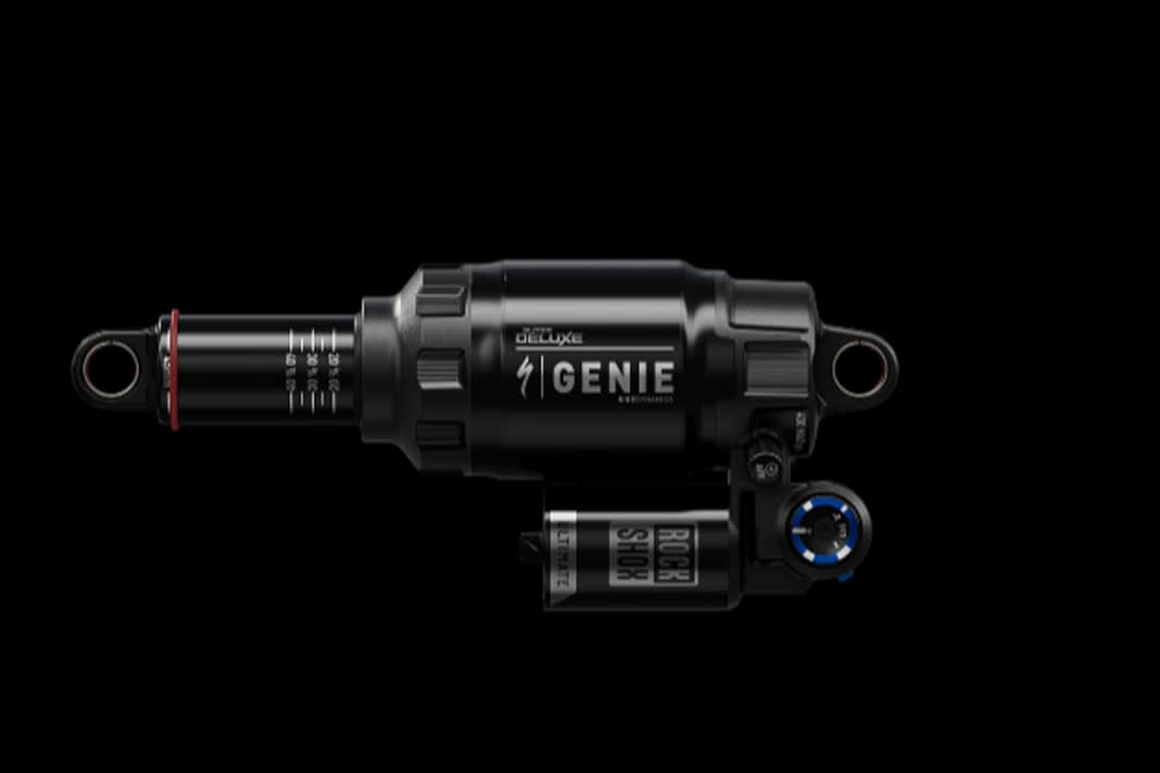 Thanks to LinearXL air spring technology, the new RockShox shock absorbers are already more voluminous than their predecessors. Combined with the GENIE concept, however, the Super Deluxe offers a significant increase in volume.