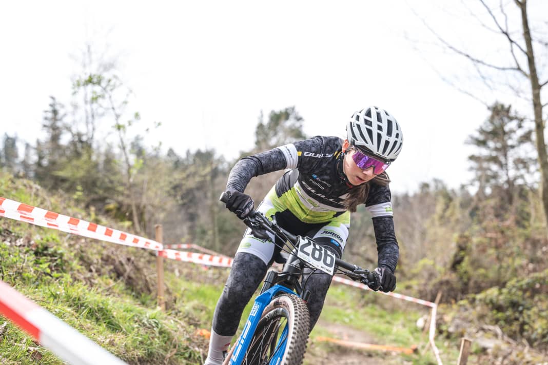 Paulina Lange on her way to 5th place in the slalom race.