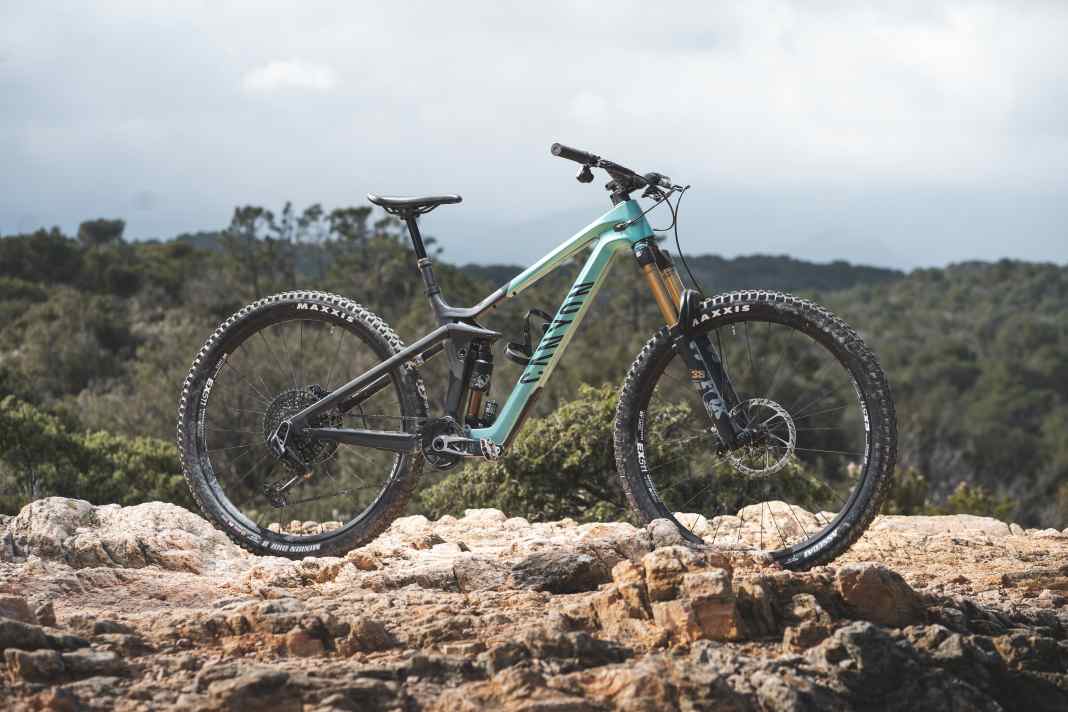 Canyon Strive CFR / 16.00 kg / 170 and 160 millimetres travel / 29" / 5999 euros / carbon