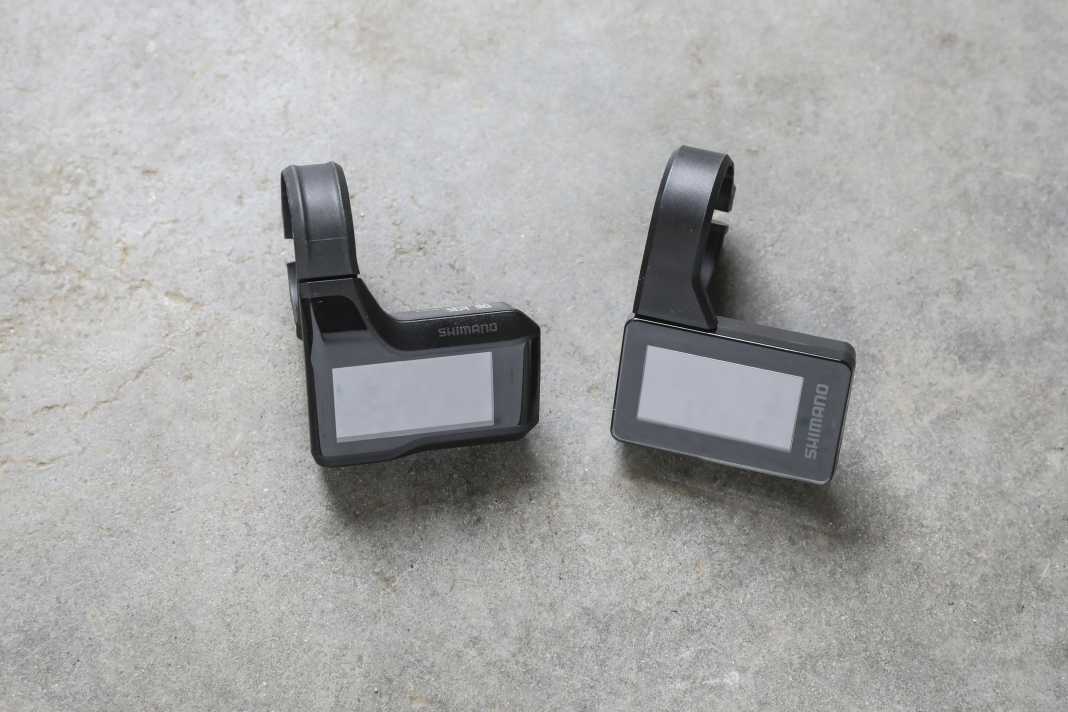 SC-EM800 (links) und SC-EN600 (rechts) unterscheiden sich in Details. Am 800er kann am Display über einen Knopf im Menü geblättert und zwischen den Motor-Presets gewechselt werden. Das klappt beim 600er nur über den weniger ergonomischen SW-EN600-Shifter. Dafür gibt´s beim 600er zehn statt nur fünf Akku-Balken.