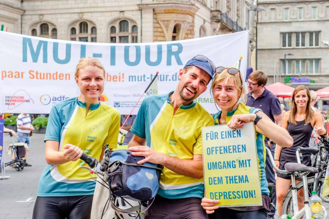 Die MUT-TOUR soll ein Bewusstsein schaffen für einen besseren Umgang mit psychischen Erkrankungen wie Depressionen.