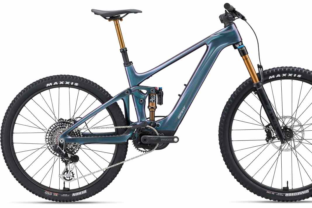 The top model: Giant Trance X Elite E+ 0 V2 with Zipp carbon wheels, Fox Factory equipment and XX Transmission costs 10499 euros.