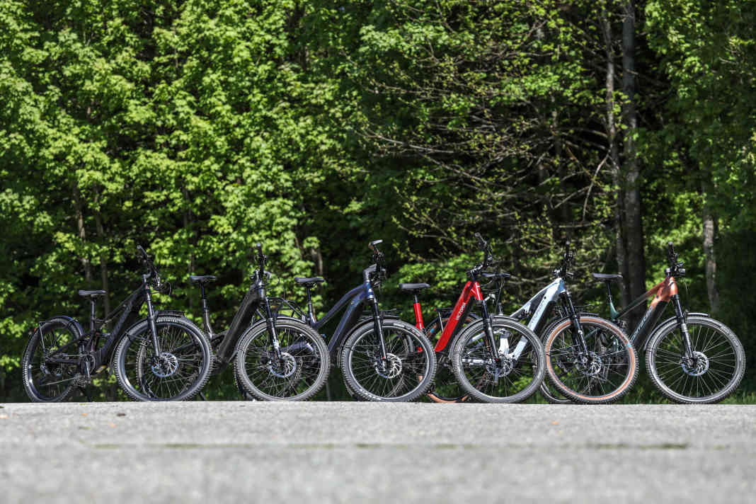 Unsere sechs Testkandidaten und ihre vier Motoren im Überblick.