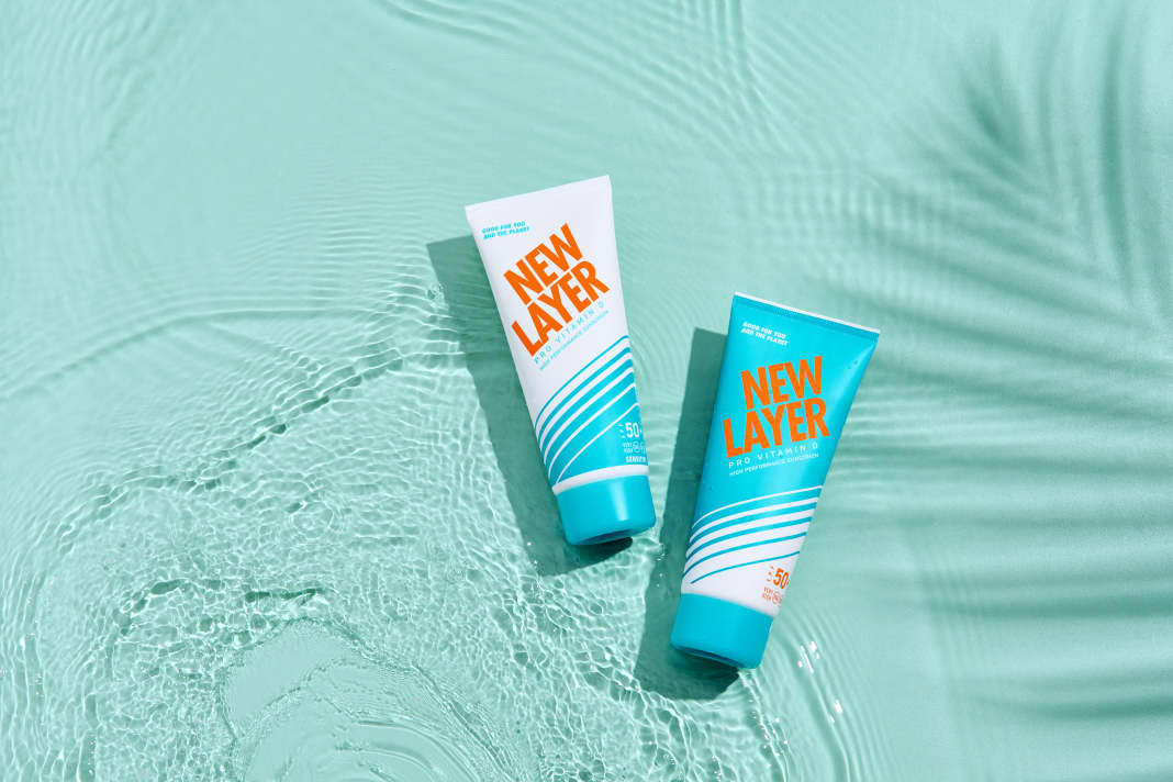 New Layer Sonnencreme soll nicht nur gut zur Haut sein, sondern auch kaum schädliche Inhaltsstoffe enthalten.
