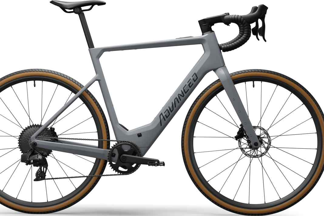 Advanced Bikes Offroad Pro Schnelles E Gravelbike auf der Geraden BIKE