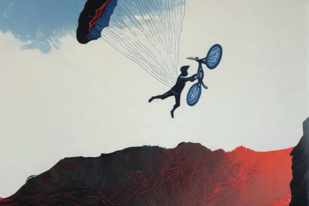 Das neueste Gadget für James Bond? Nein, ein Airtime-Extender für XXL-Sprünge aus feuerfestem Nylon.