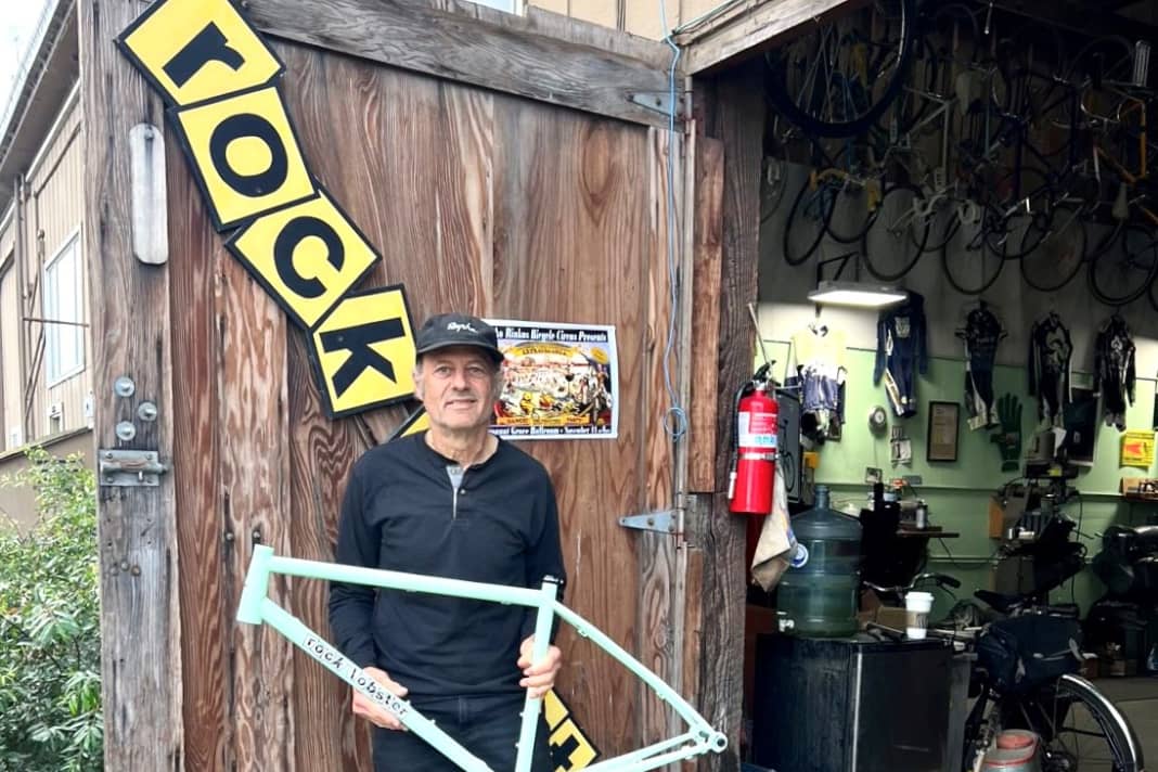 Cult welder Paul Sadoff in front of his workshop in Santa Cruz, California.
