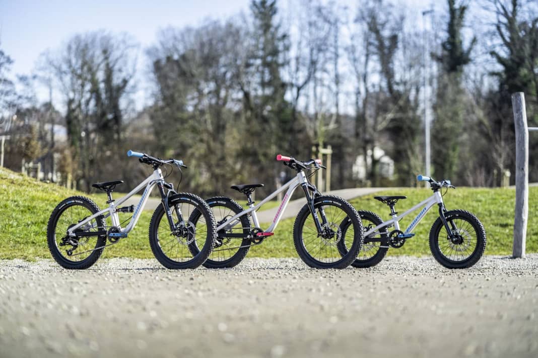 2023 kids bikes from Propain (from left to right): Propain Frechdax, Dreckspatz and the new Barney.