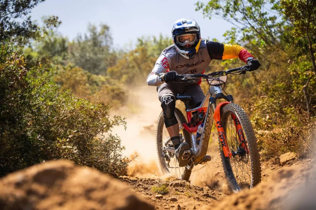 The Orbea Rallon comes with more suspension travel and modified geometry.