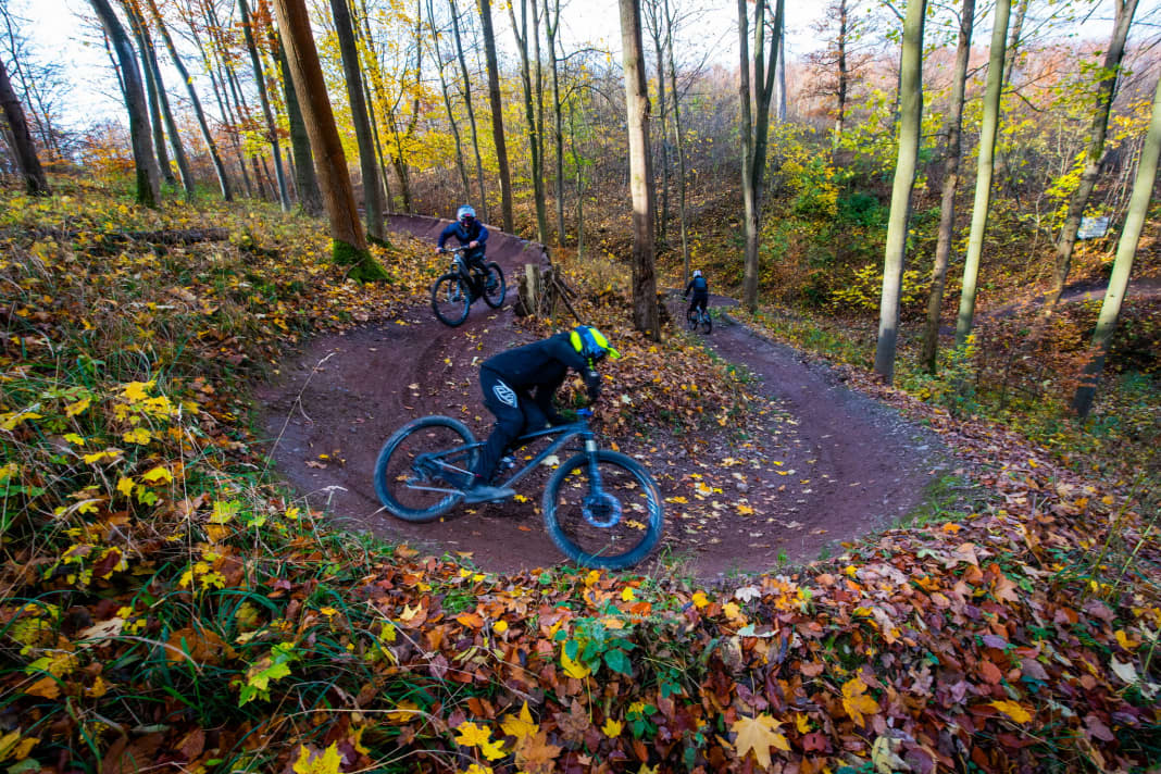What needs do mountain bikers have when they visit a bike park, like here in Bodetal?