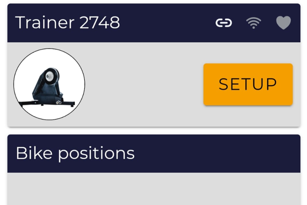 Dans l'application gratuite, on peut créer le vélo utilisé - ou plusieurs. Les champs inférieurs concernant la position de la selle et du guidon ne sont valables que pour le Truebike.