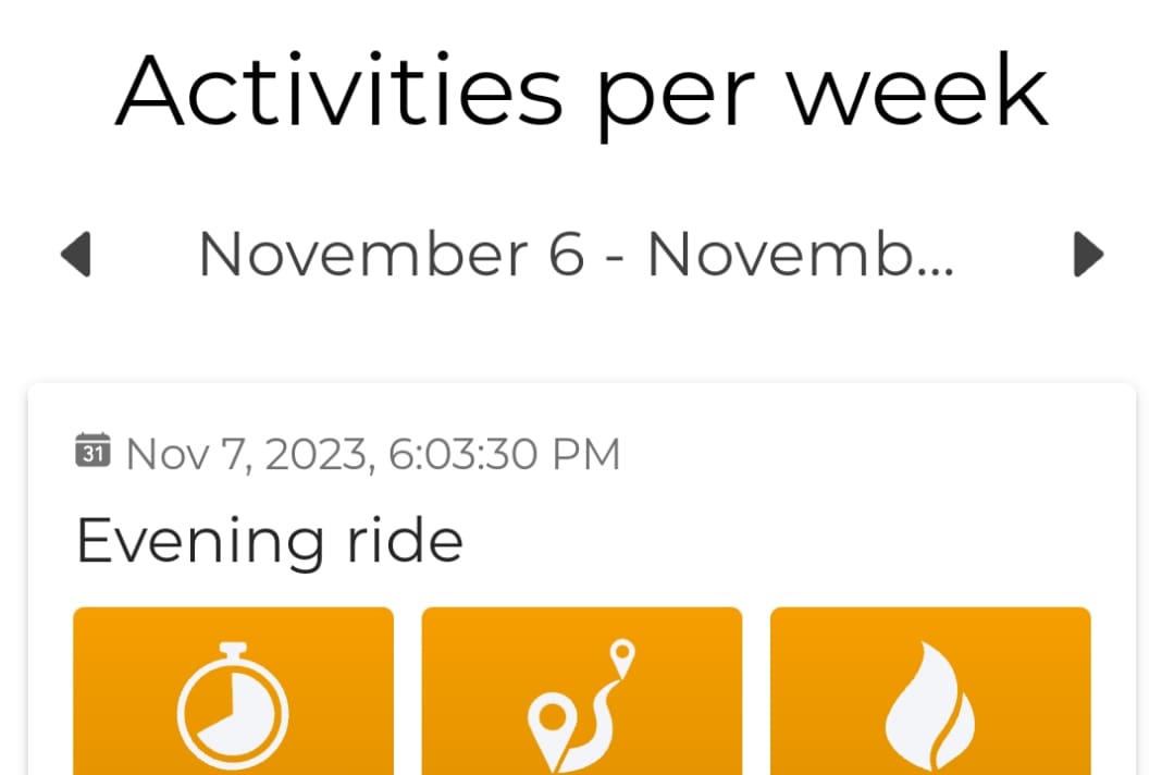 After training, the Truekinetix app displays the performance data.