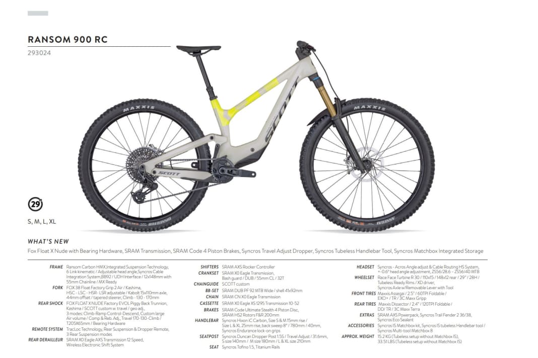 Scott Ransom 900 RC / Preis: 9999 Euro