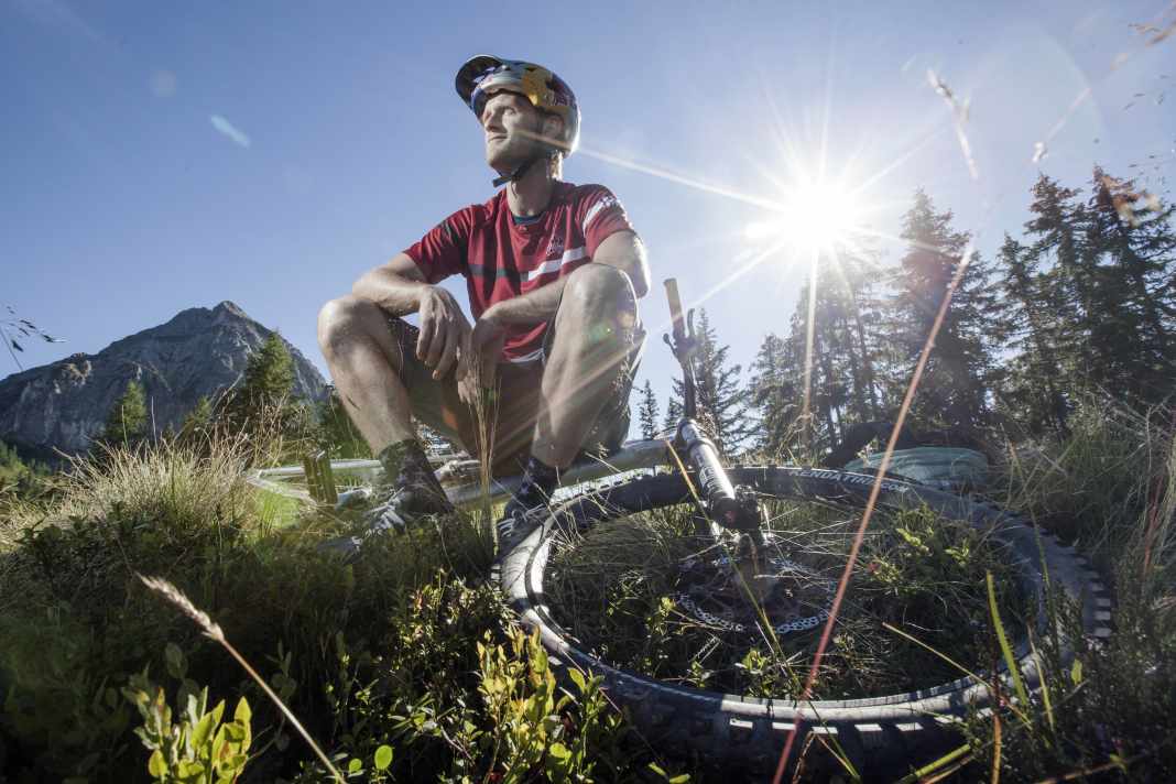 All is still right with the world in the mountains: Tom Öhler where he loves to be.