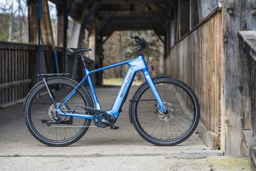 The light and stylish Simplon Chenoa :e with carbon frame shines with its low weight and high dynamics.