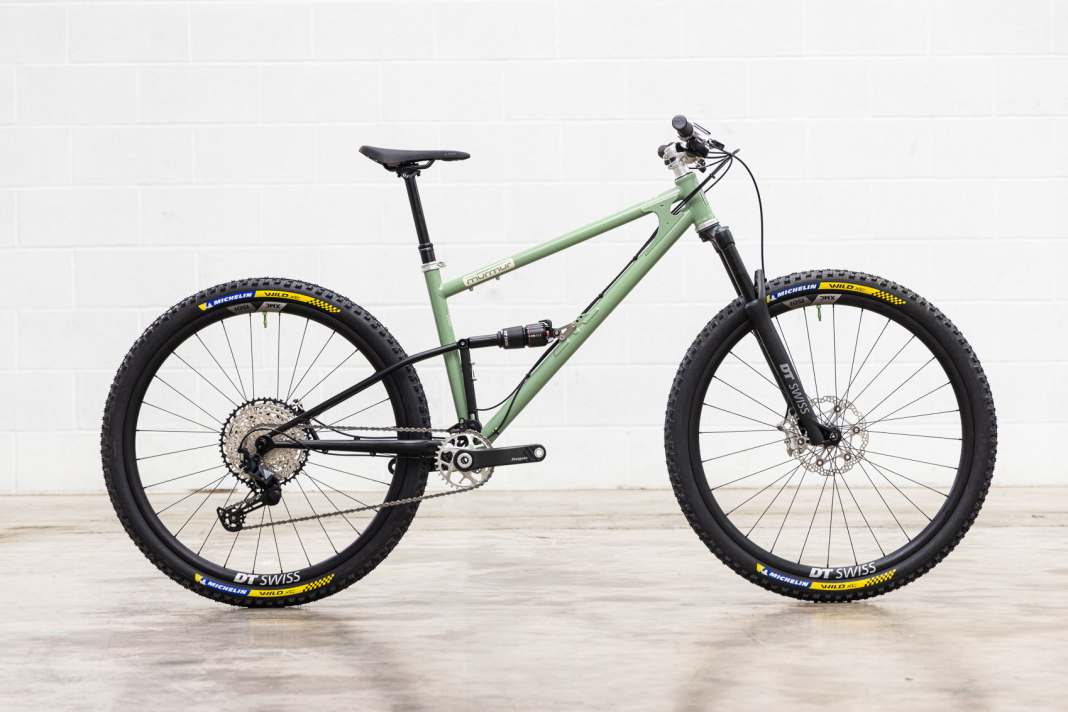The Starling Mini Murmur - 120 mm front and rear suspension travel and lightweight components should make it a trail rocket.