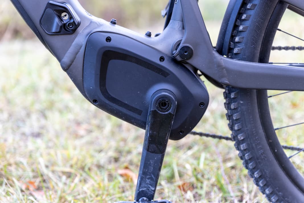 The Specialized 2.0 E drive is based on hardware from Brose. The torque of the affordable Tero X 4.0 is capped at 50 Newton metres.