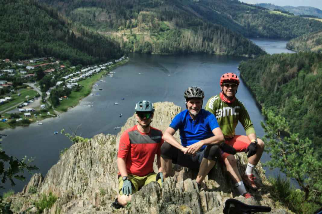 Spectacular: the passage over the Bockfelsen.