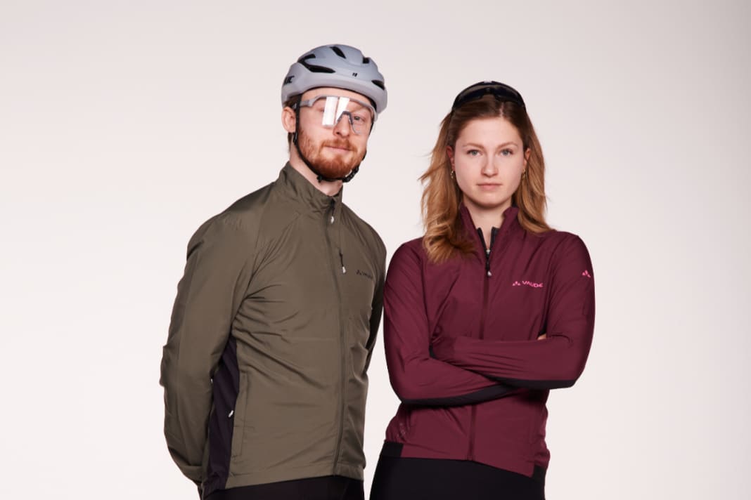 With the Kuro Air, Vaude has a particularly comfortable wind jacket made from recycled material in its programme
