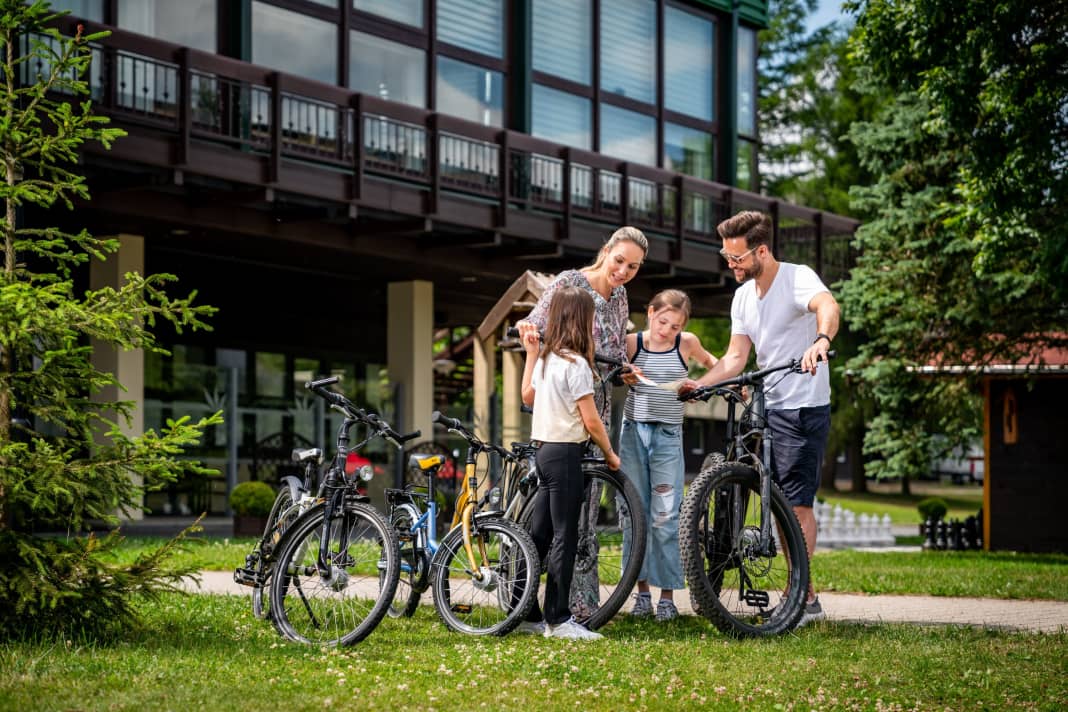 Das AHORN Waldhotel in Altenberg im Erzgebirge bietet sich als Ausgangspunkt für Radtouren in die Umgebung an.