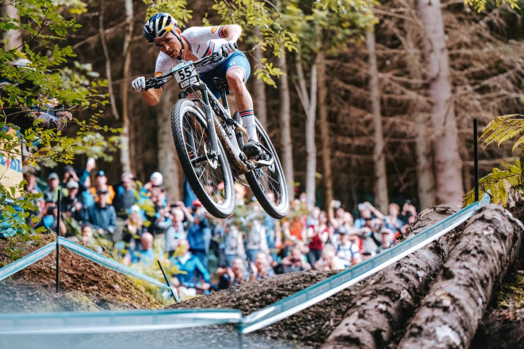 Completely unleashed: Nobody could hold a candle to local hero Tom Pidcock in cross country.