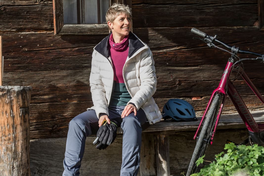 Winter clothing: pleasure biker