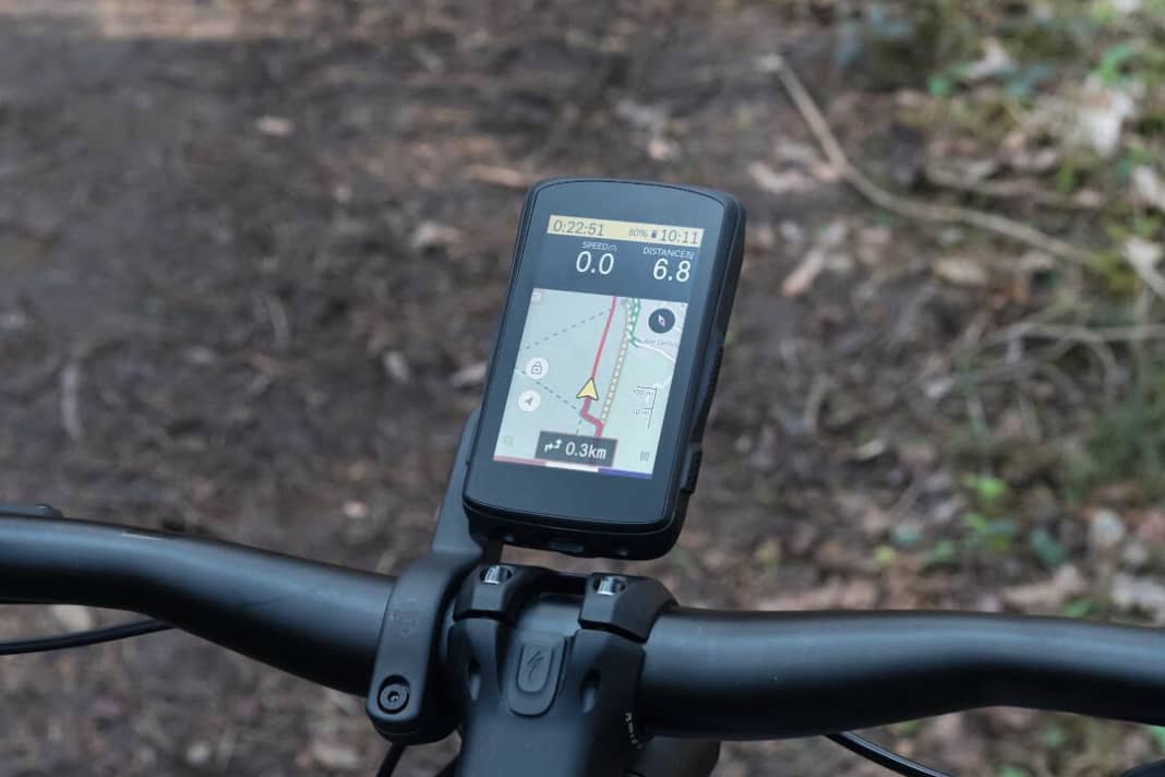 Drahtloser GPS-Fahrradcomputer mit Halterung